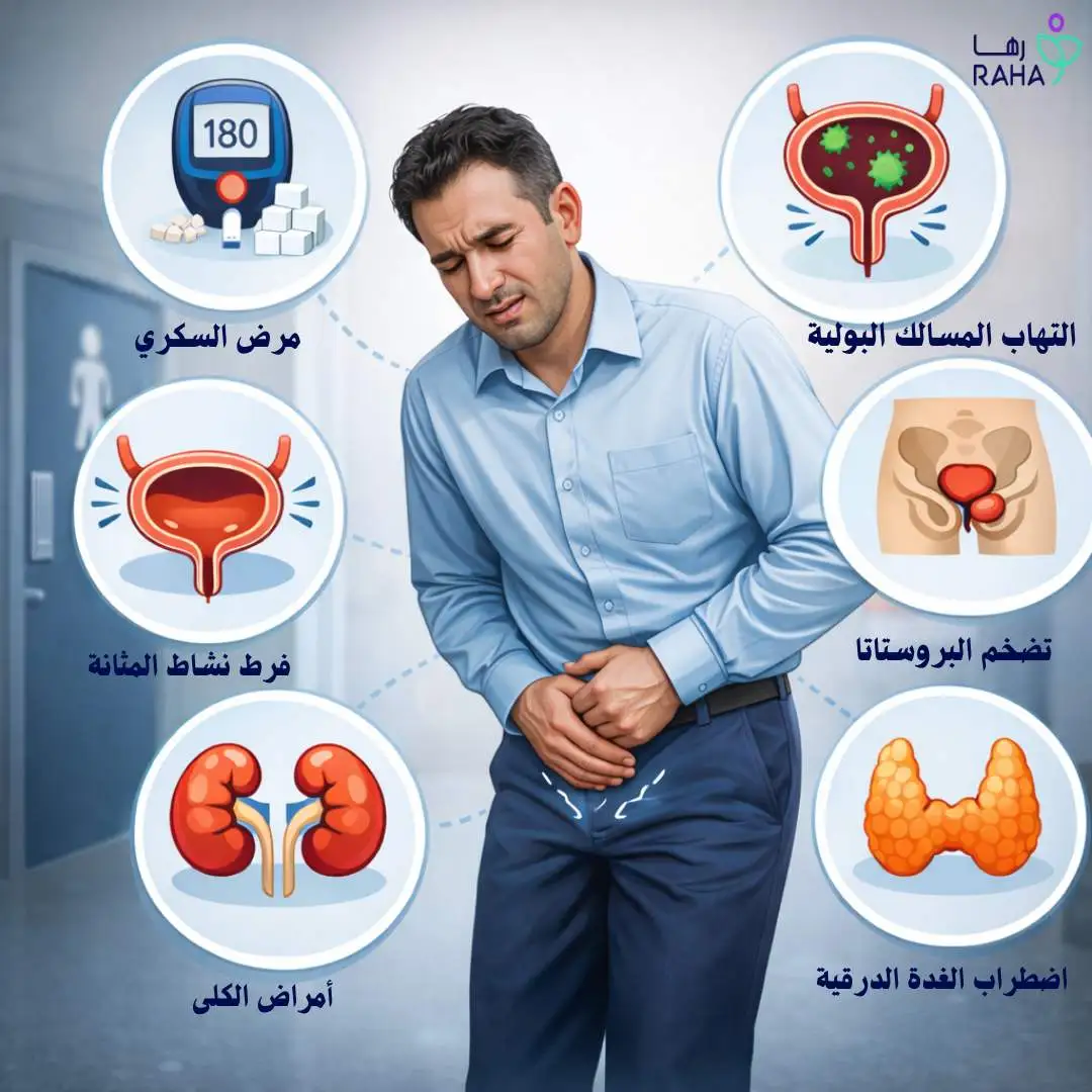 أسباب مرضية لكثرة التبول